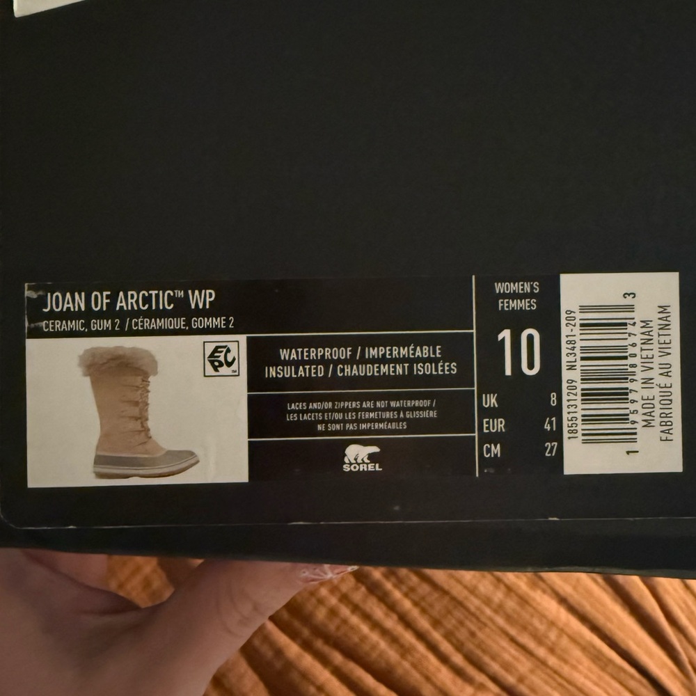 Sorel Joan of Arctic boots in ceramic/gum 2 ASO Meghan Markle - Picture 3 of 4